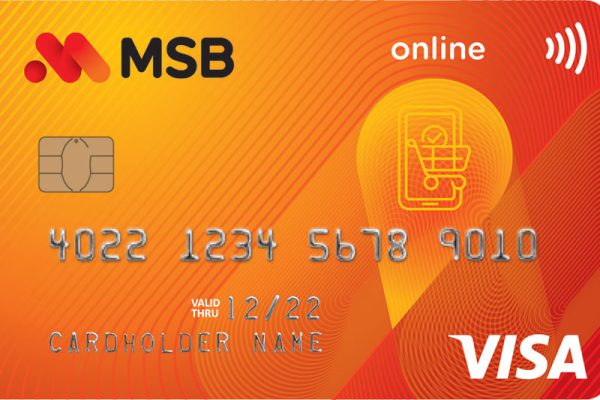 rút tiền thẻ tín dụng MSB