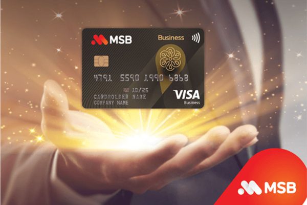 rút tiền thẻ tín dụng MSB